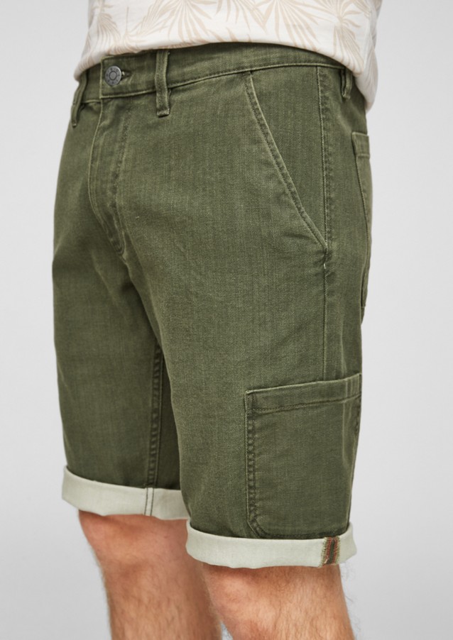 Men Bermuda Shorts | Regular Fit: cotton Bermudas - LI52338