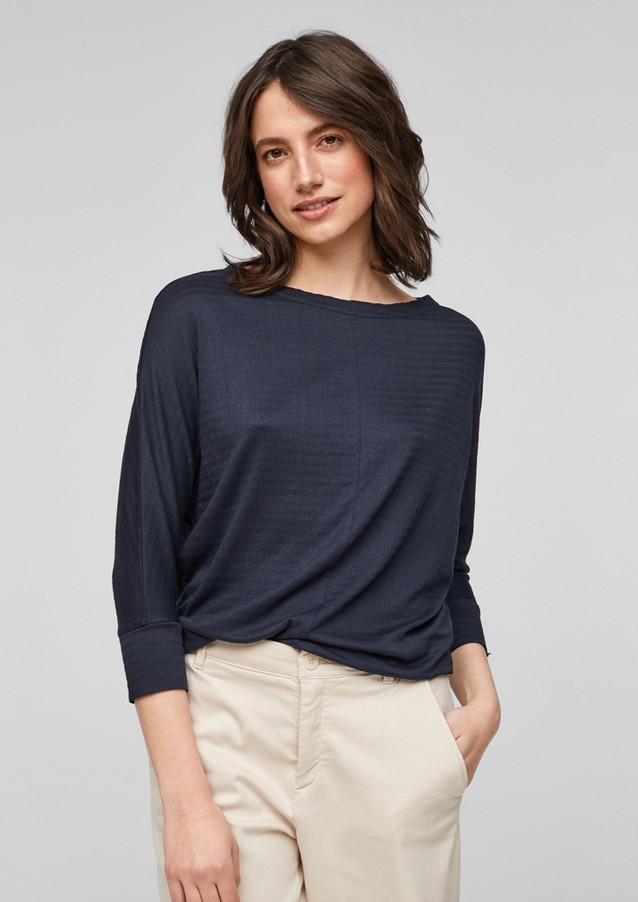 Damen Shirts & Tops | Rippshirt mit Fledermausärmeln - NQ39751