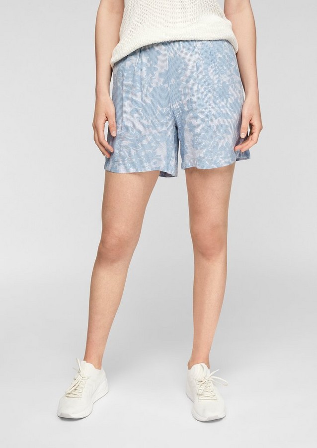 Women Trousers | Bermudas with an all-over print - YB34568