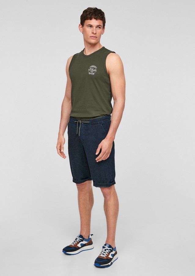 Men Bermuda Shorts | Regular Fit: Bermudas with linen - MN85440