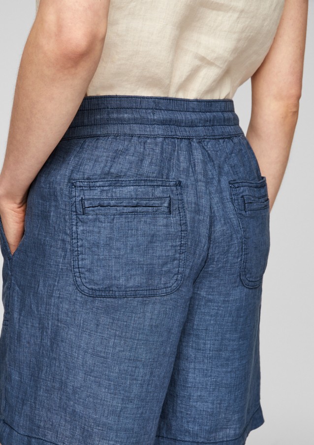 Femmes Pantalons | Regular : short en lin - RN28956