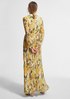 Chiffon-Kleid mit plissiertem Rock 