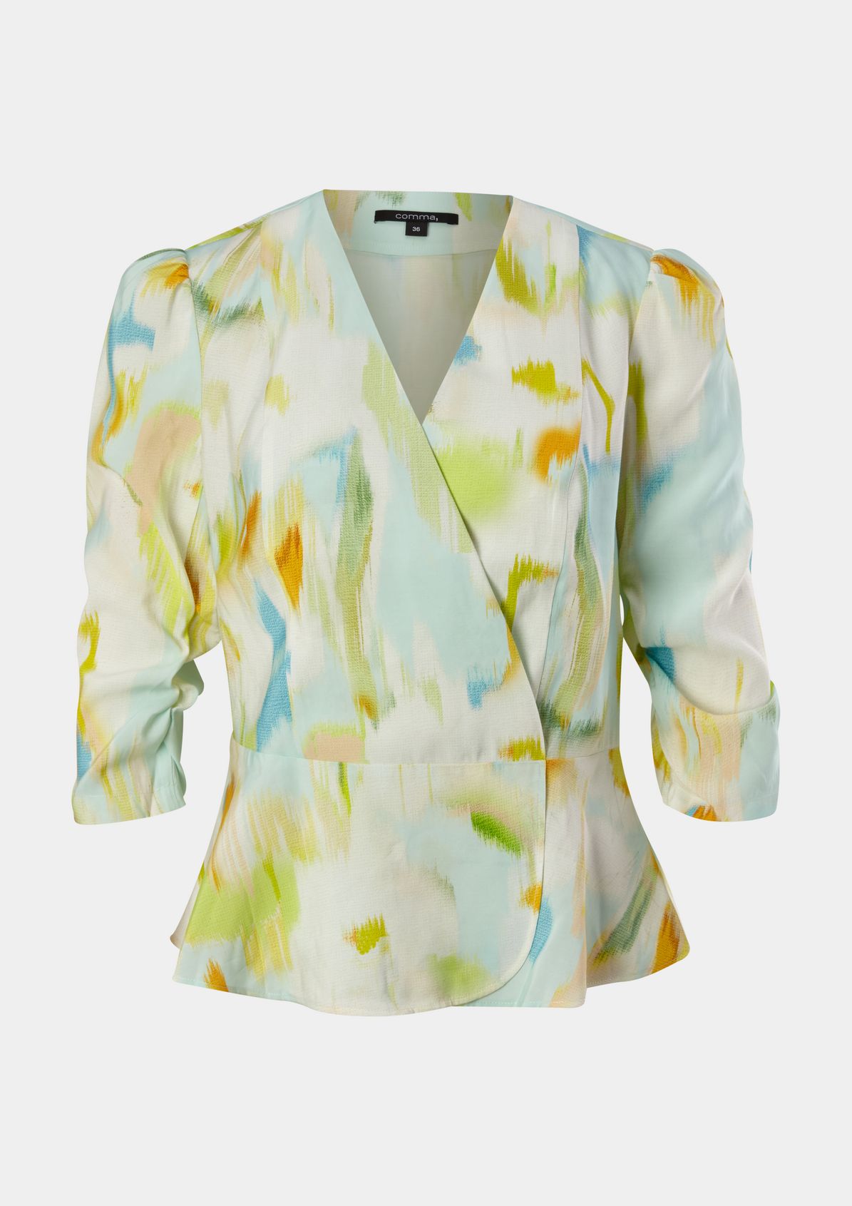 Blouse with a wrap effect from comma