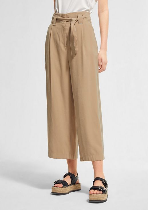 Loose Fit: 7/8-length high-waisted trousers from comma