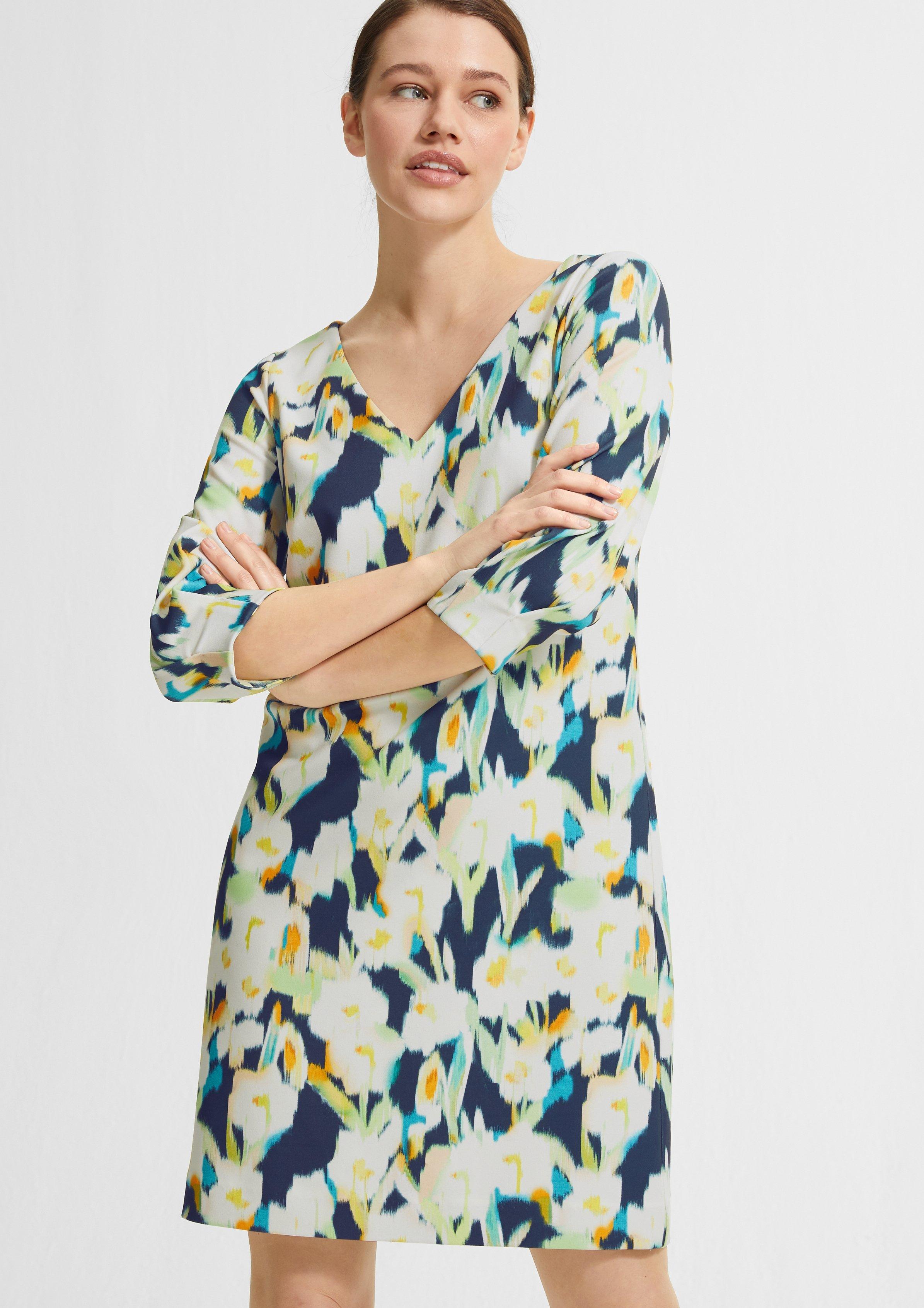 comma Jerseykleid mit Allover-Print