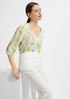 Print blouse with a V-neckline from comma