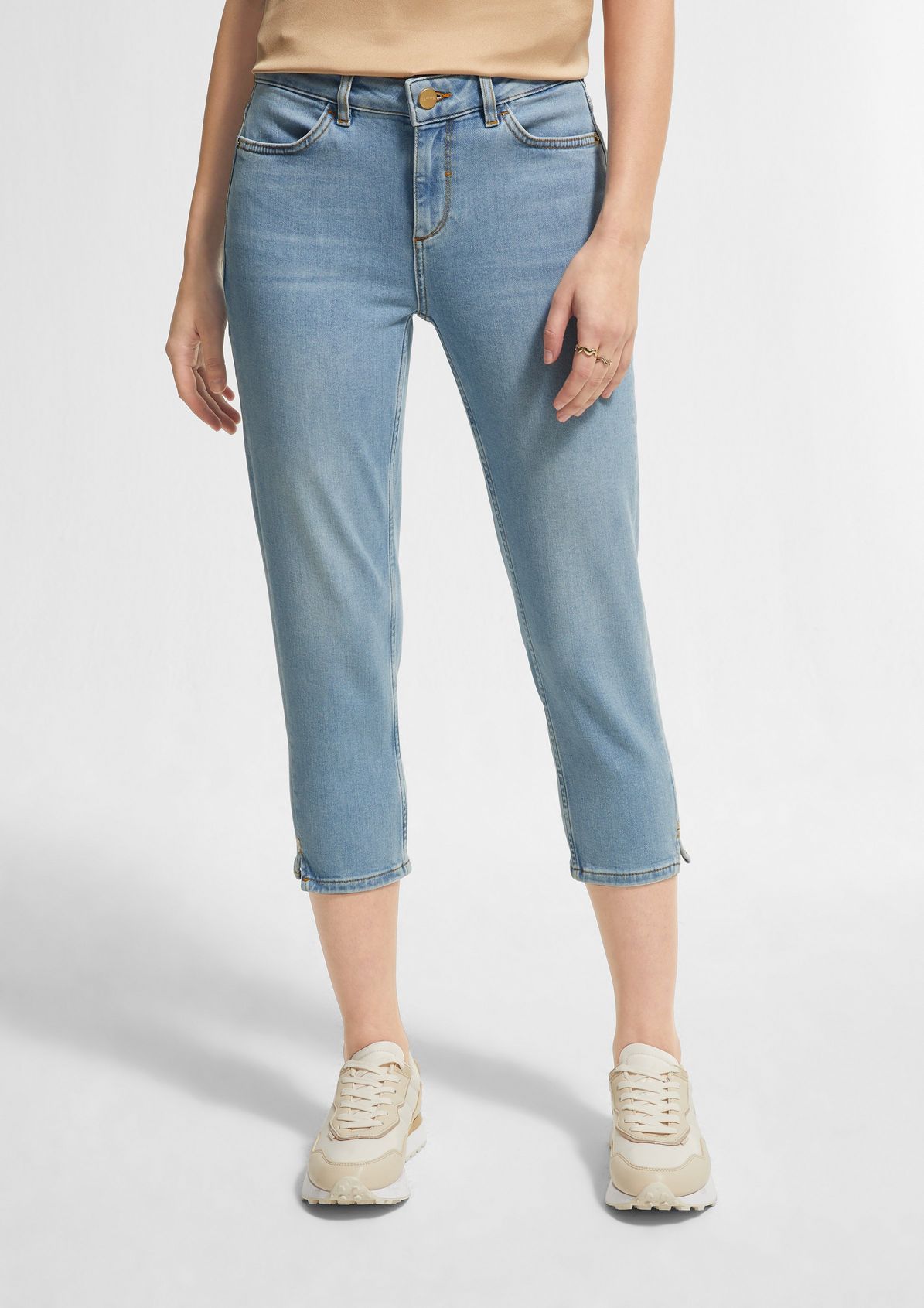 Skinny Fit: Capri aus Jeans 