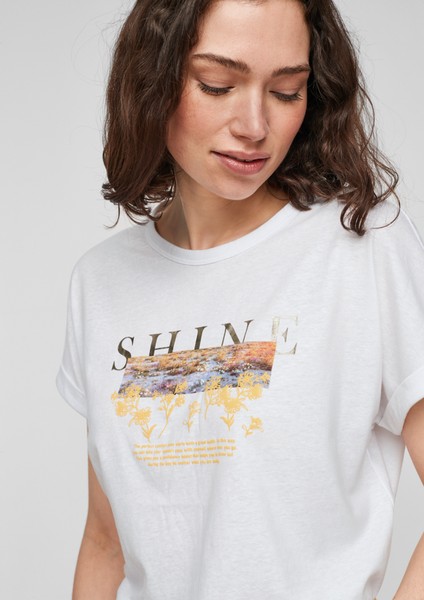 Femmes Shirts & tops | Haut en jersey orné d'une inscription imprimée - PE37547