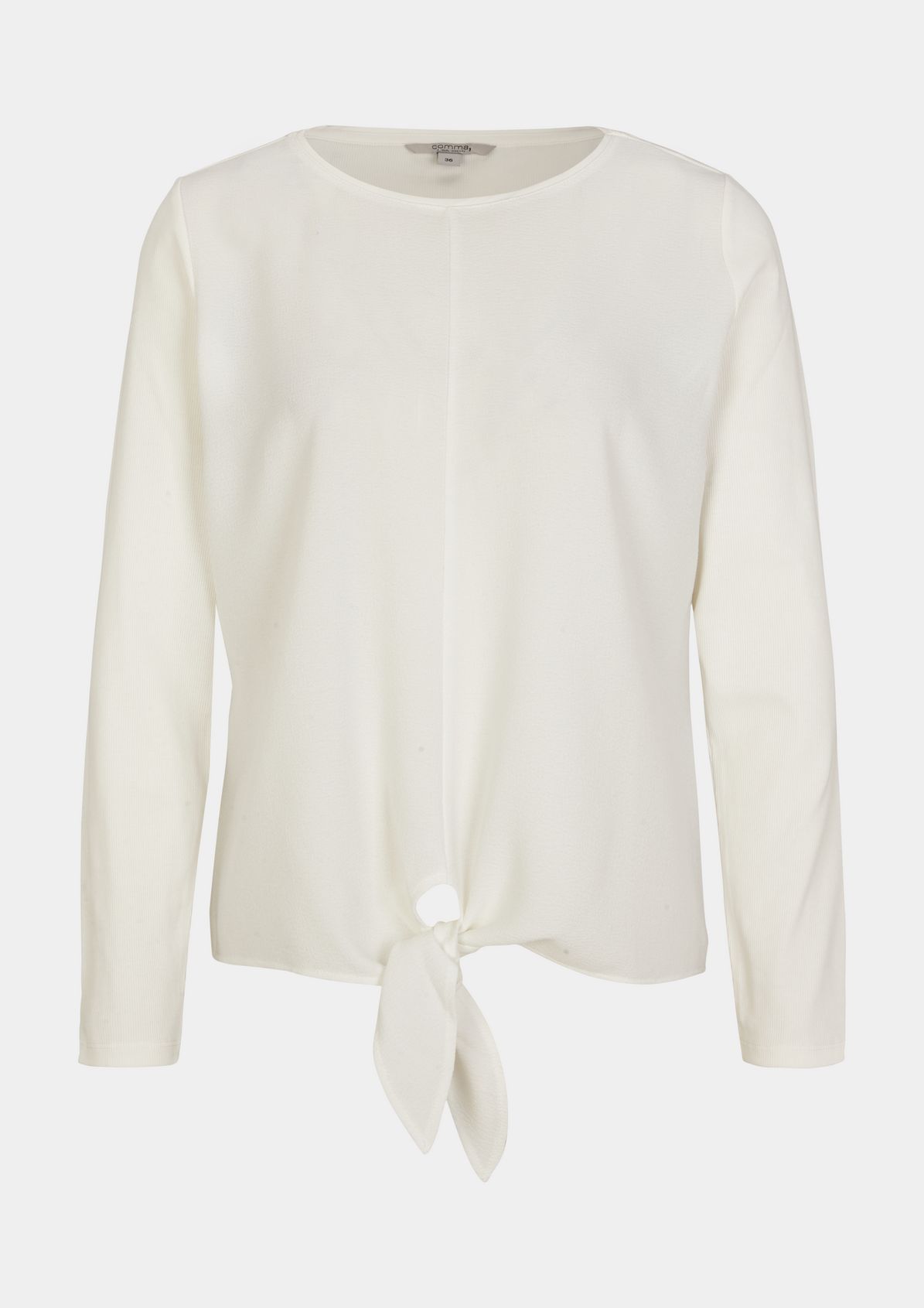 Long sleeve top with a knotted detail from comma