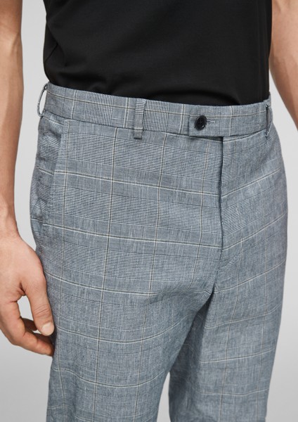 Men Trousers | Slim Fit: linen blend trousers - HK54619
