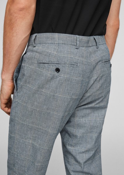 Men Trousers | Slim Fit: linen blend trousers - HK54619