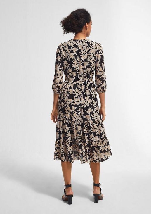 Tiered dress with an all-over print from comma