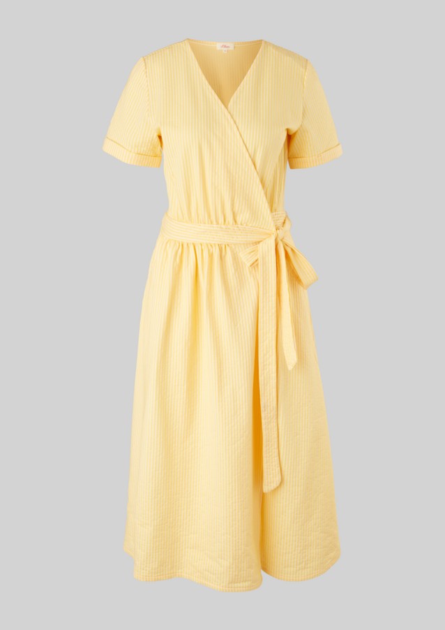 Femmes Robes | Robe portefeuille à rayures - EU08041