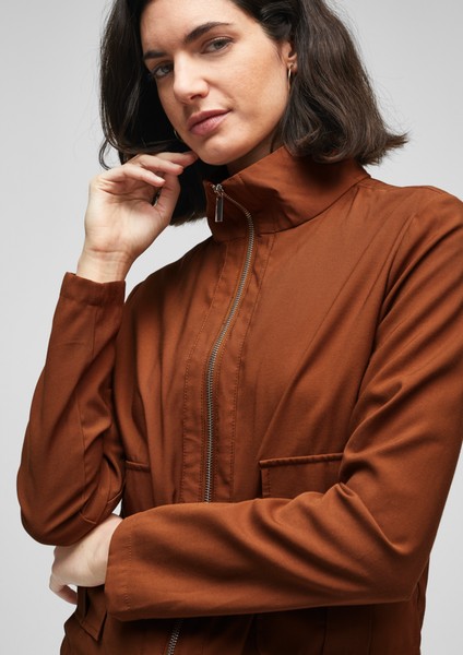 Women Jackets | Bomber jacket with a drawstring tie - NU57237