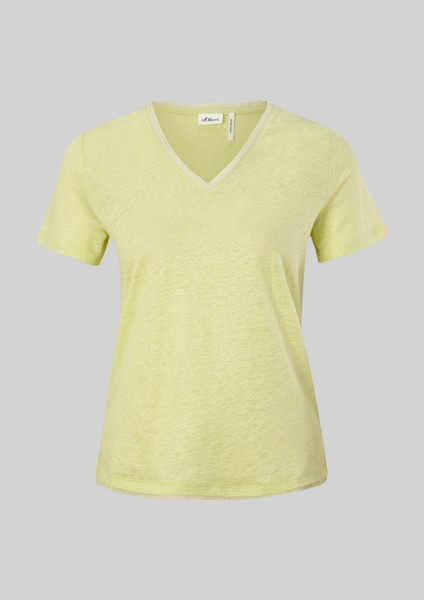 Damen Shirts & Tops | T-Shirt aus purem Leinen - EY62770
