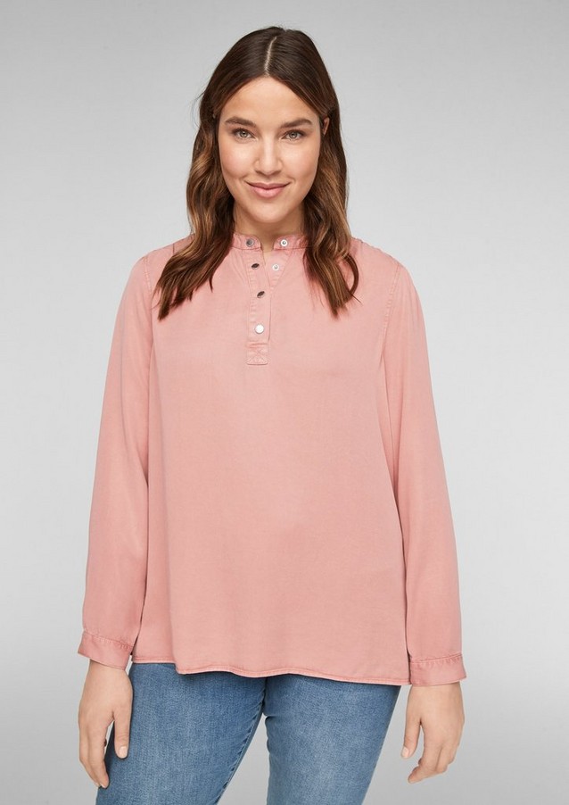 Women Plus size | Twill blouse in lyocell - PZ31817