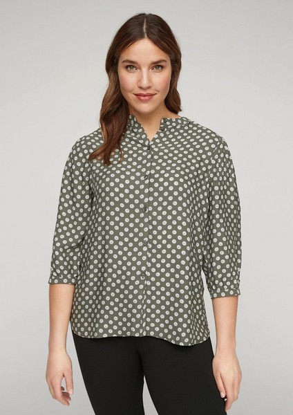 Women Plus size | Crêpe blouse with an all-over print - LS14935