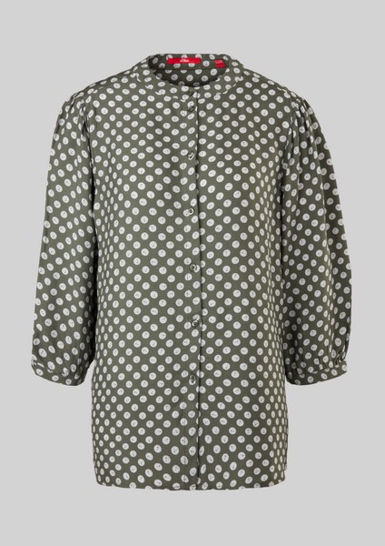 Women Plus size | Crêpe blouse with an all-over print - LS14935