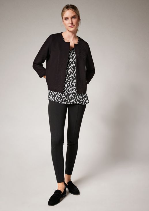 Wool blend jacquard jacket from comma