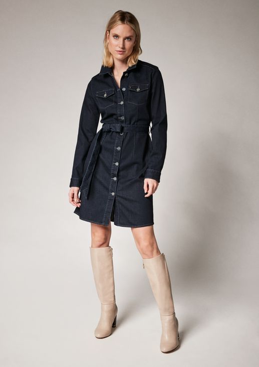 Denim dress with a belt from comma