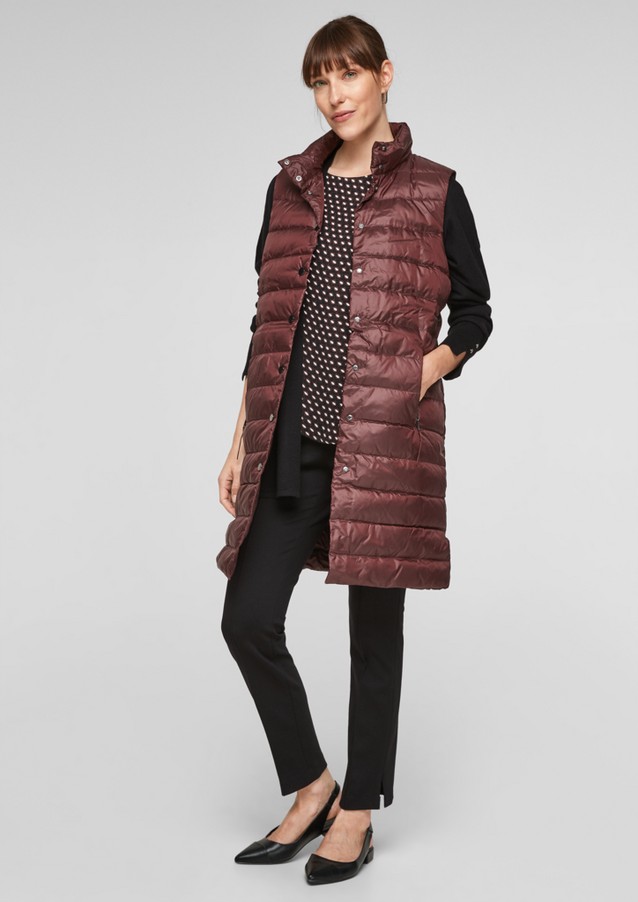 Women Jackets | Quilted body warmer with recycled down - EX17955