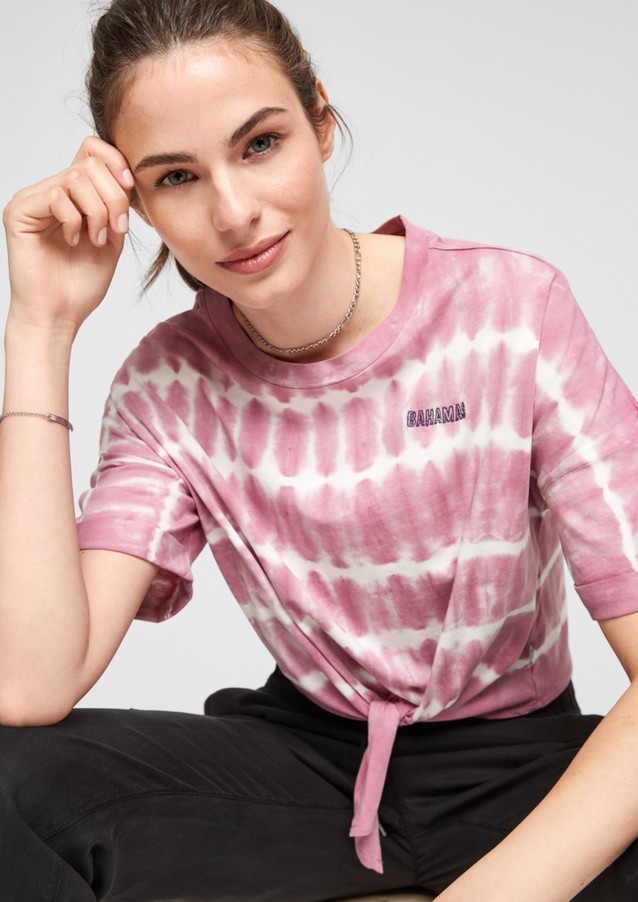 Damen Shirts & Tops | Batikshirt mit Knotendetail - LK41583