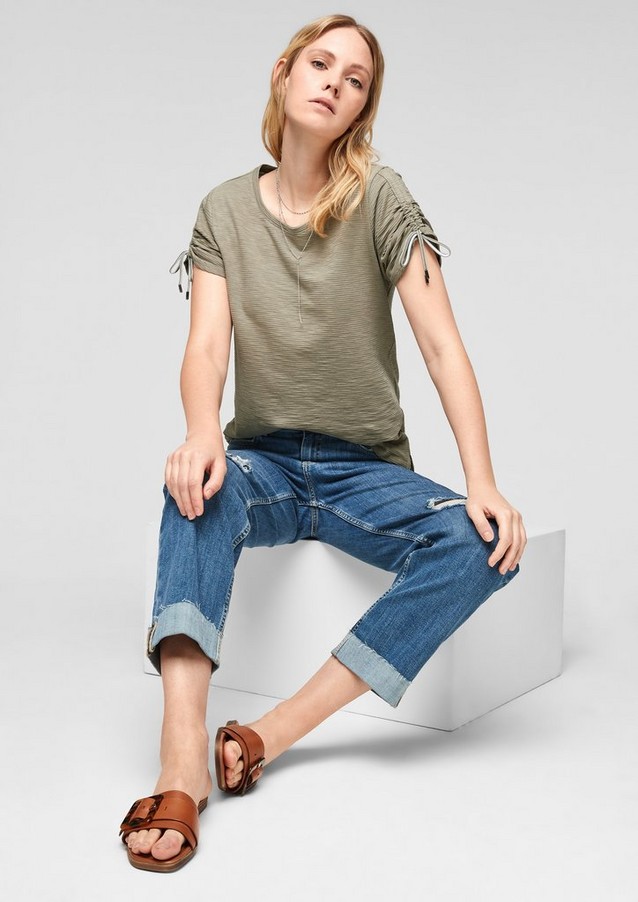 Damen Shirts & Tops | Strukturshirt mit Tunnelzug - GQ84084