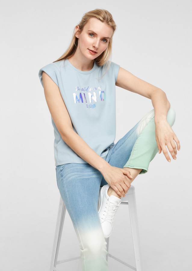 Women Shirts & tops | Sweatshirt with a foil print - TC85987