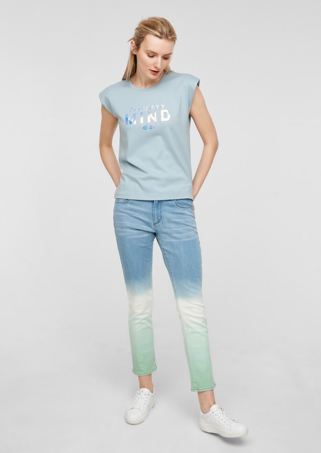 Damen Shirts & Tops | Sweatshirt mit Folienprint - RT98417