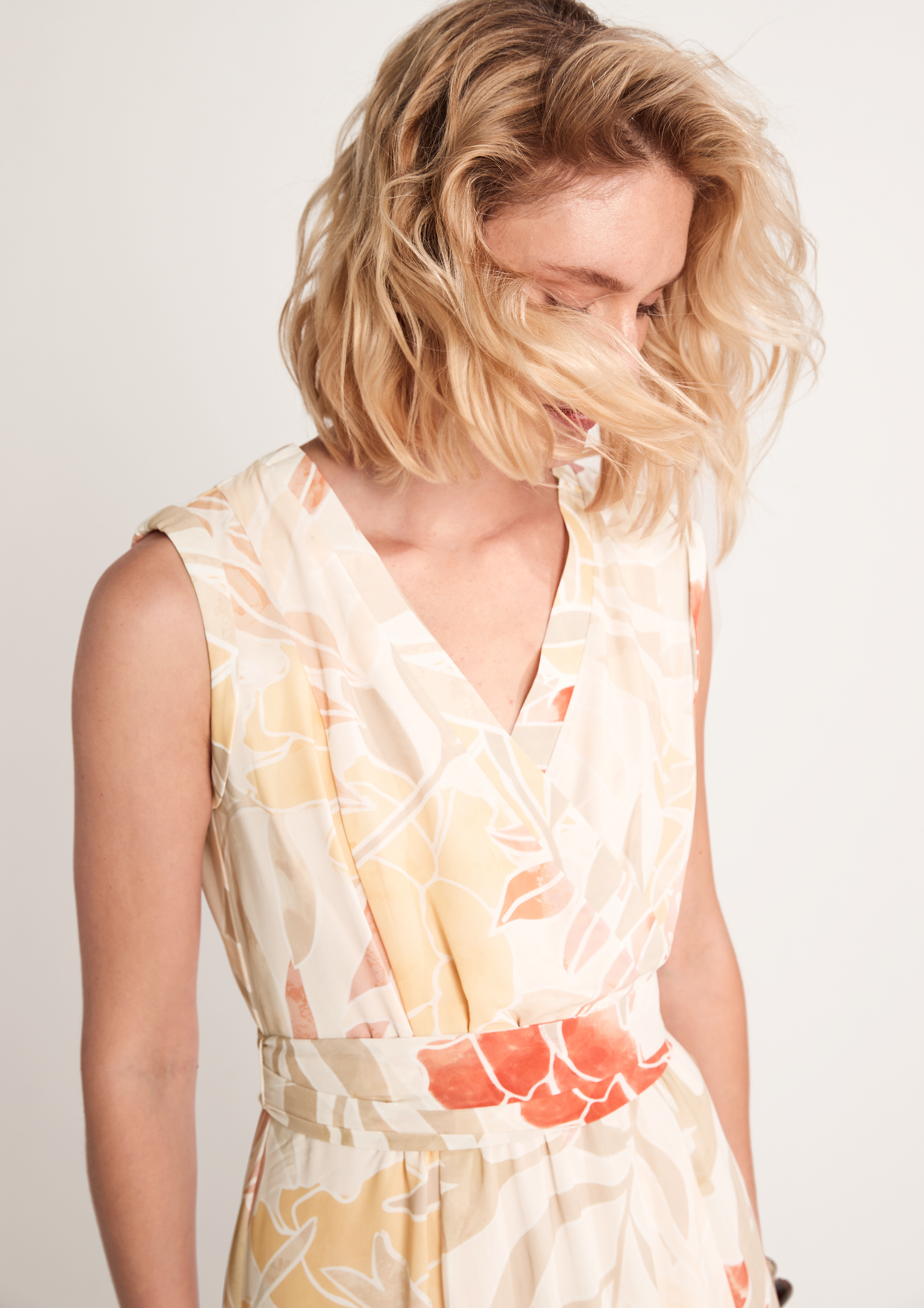 comma Wickelkleid aus Chiffon