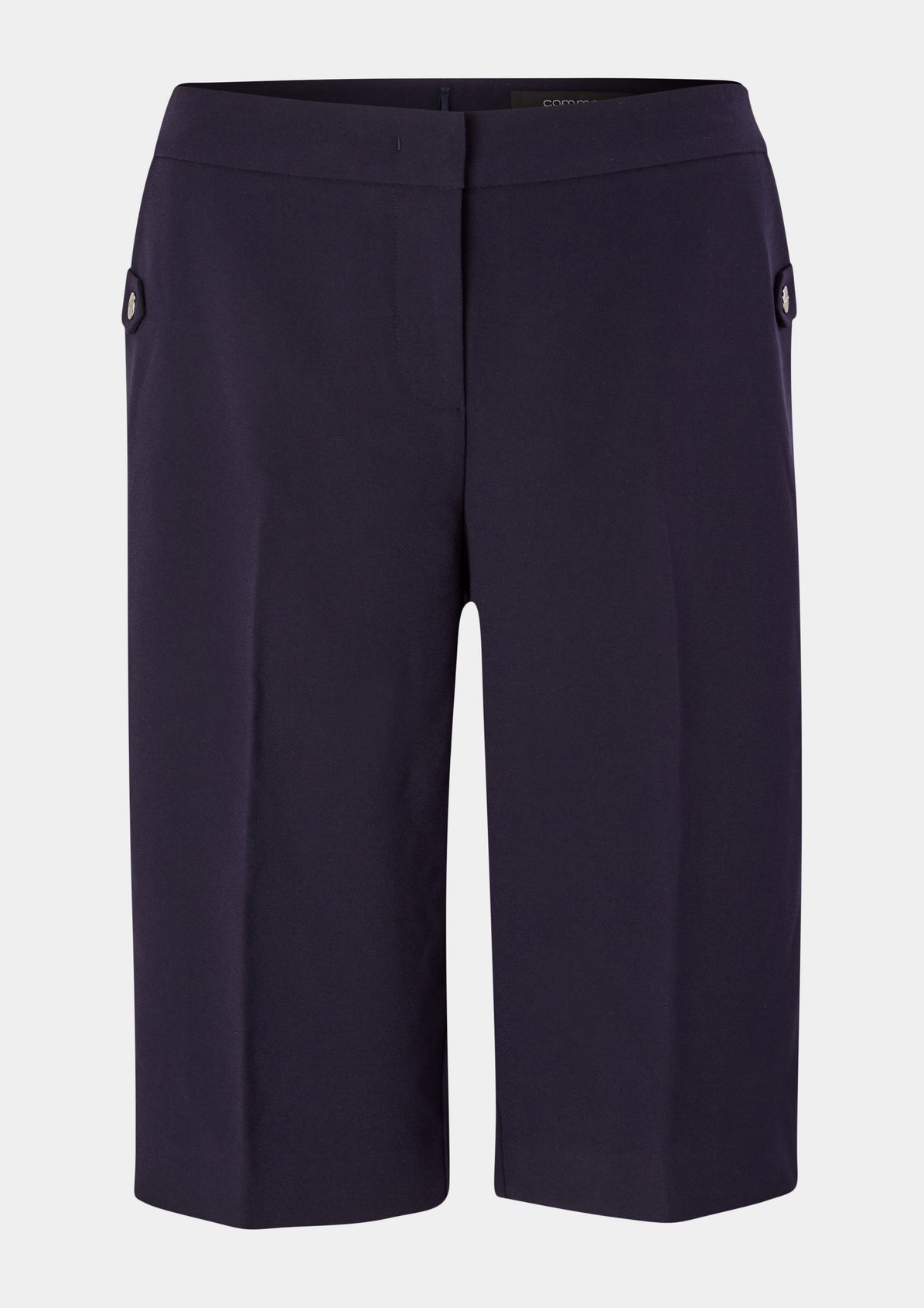 Elegant crêpe trousers with pressed pleats from comma
