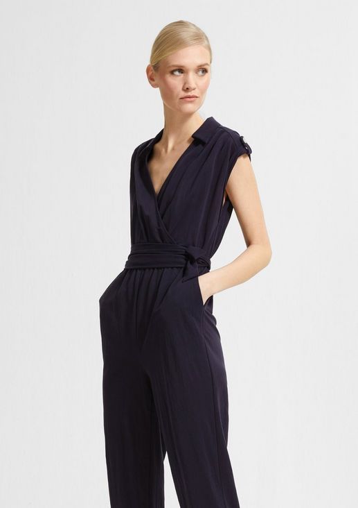 Elegant jumpsuit with a tie-around belt from comma