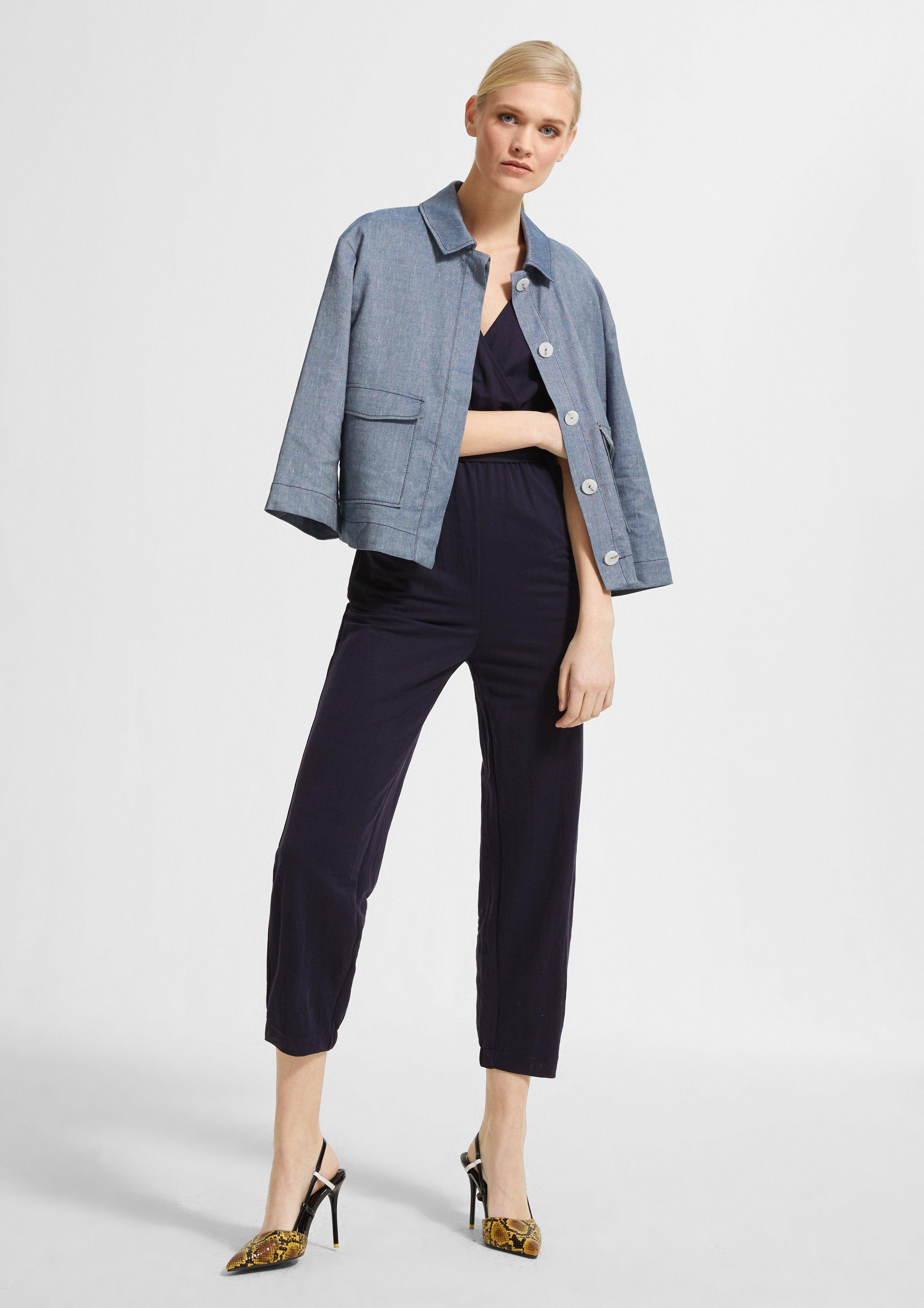 Elegant jumpsuit with a tie-around belt from comma