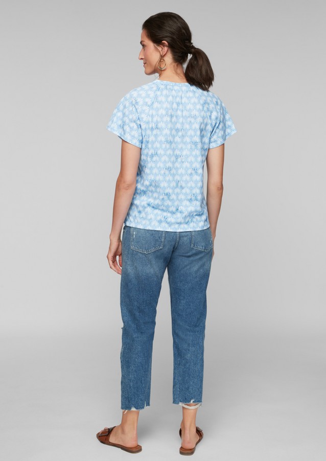 Damen Shirts & Tops | T-Shirt mit Ausbrennermuster - EL36513