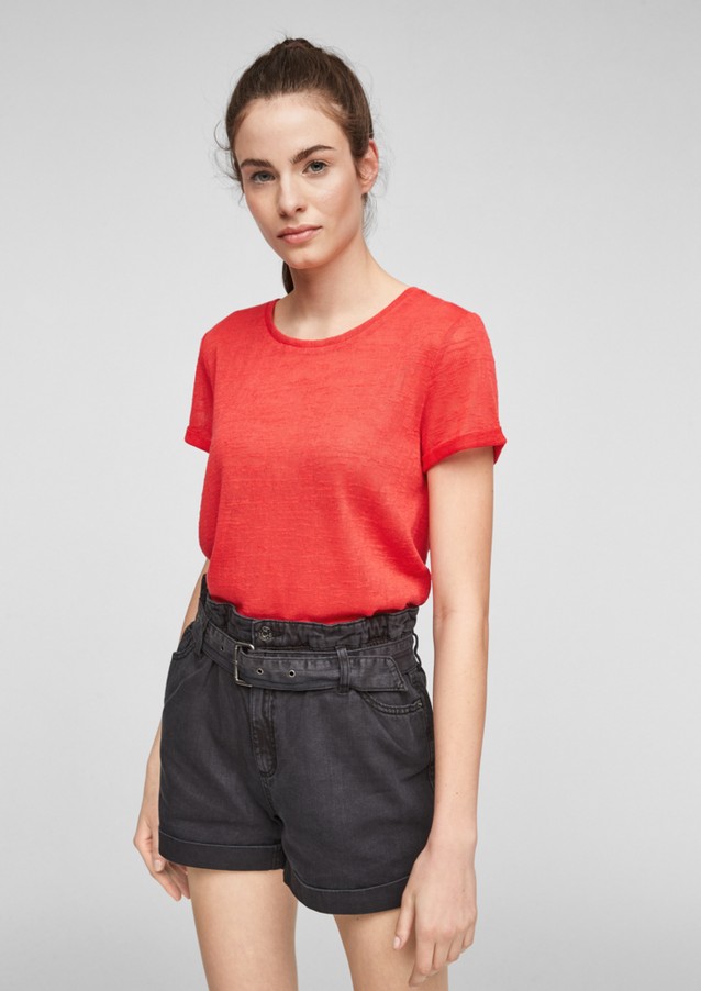 Damen Shirts & Tops | Leichtes T-Shirt in Unicolor - LQ29824