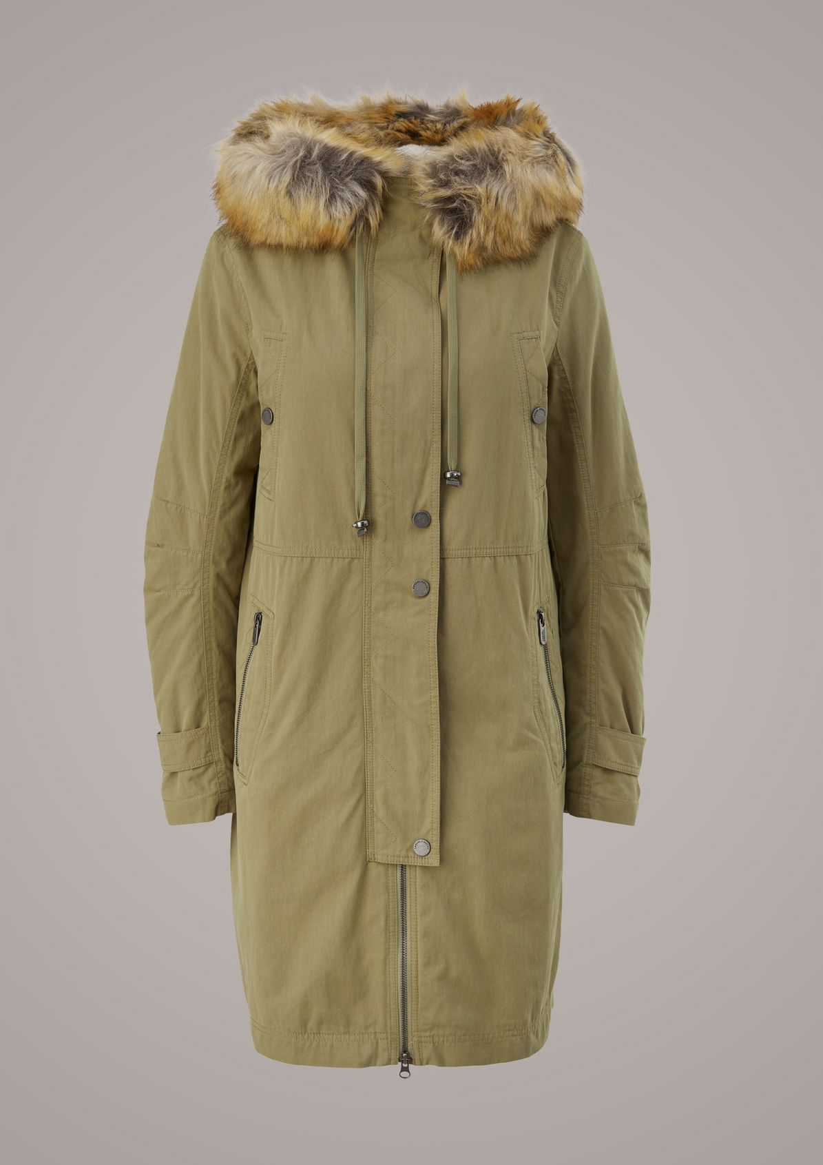 Parka with faux fur from comma