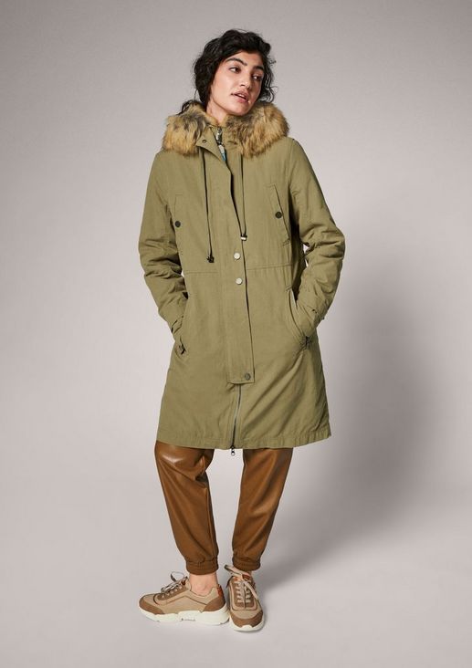 Parka with faux fur from comma