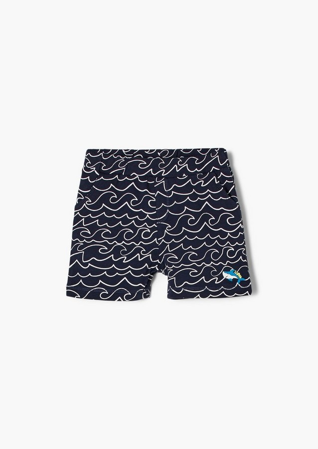 Junior Boys (sizes 50-92) | Jersey trousers with a wavy pattern - WK09877