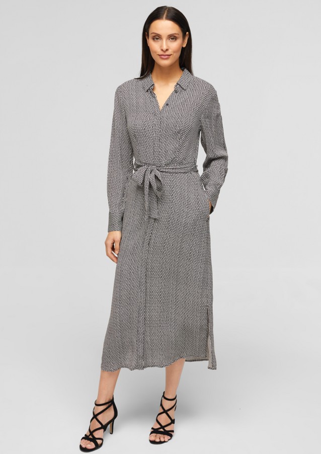 Femmes Robes | Robe longueur midi à imprimé all-over - HF41323