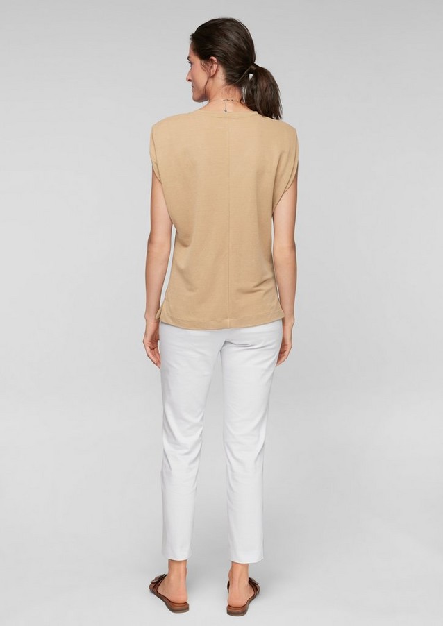 Femmes Shirts & tops | T-shirt à épaules renforcées - UJ33783