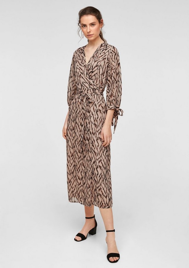 Femmes Robes | Robe portefeuille en chiffon - LW67585
