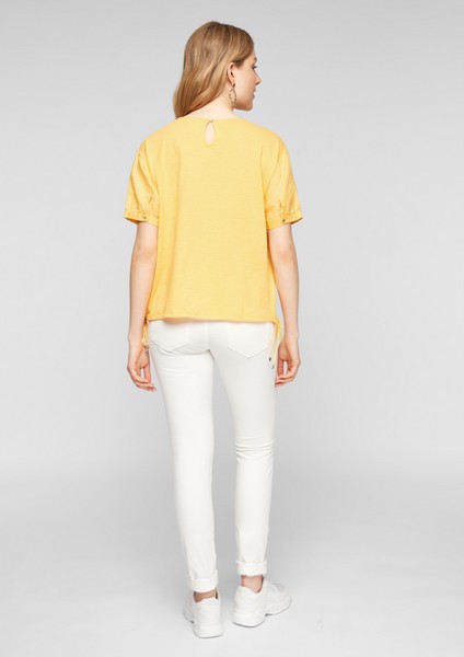 Femmes Shirts & tops | Haut en mélange de matières à teneur en lin - FI18849