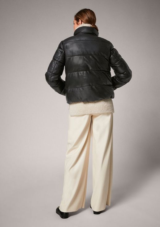 Faux leather puffer jacket from comma