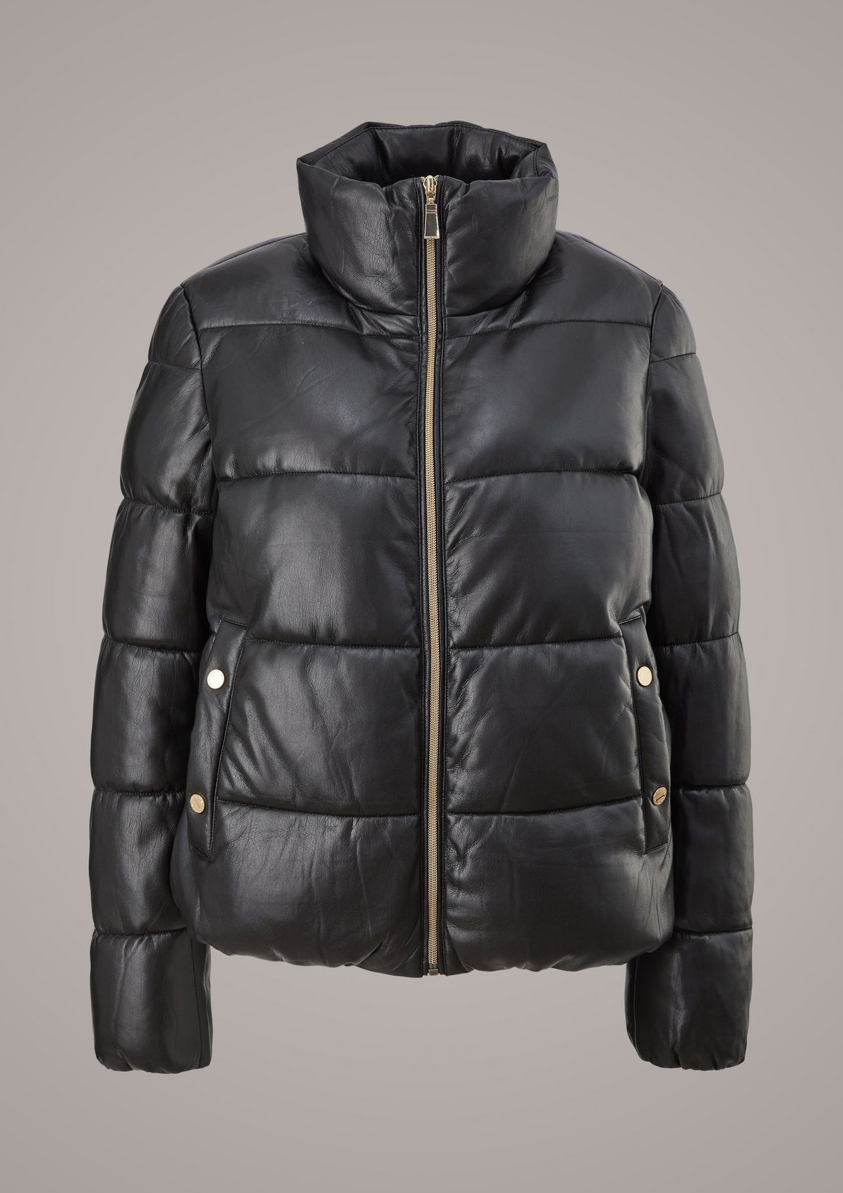 Faux leather puffer jacket from comma