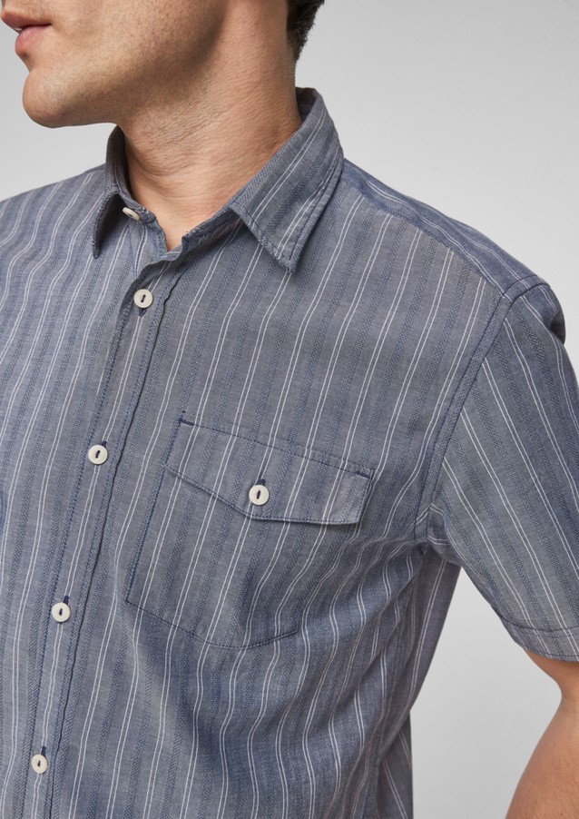 Hommes Chemises | chemise à manches courtes en chambray - LO59600