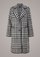 Wool coat with a jacquard pattern from comma