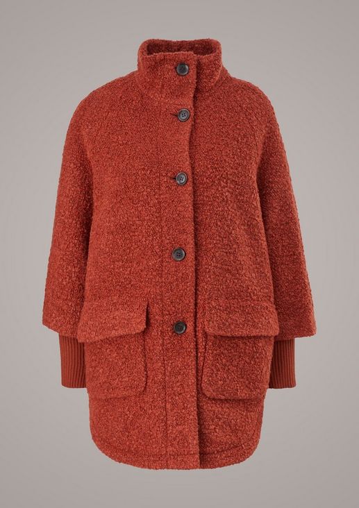 Plush coat from comma