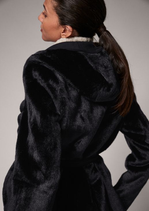 Faux fur hooded jacket from comma