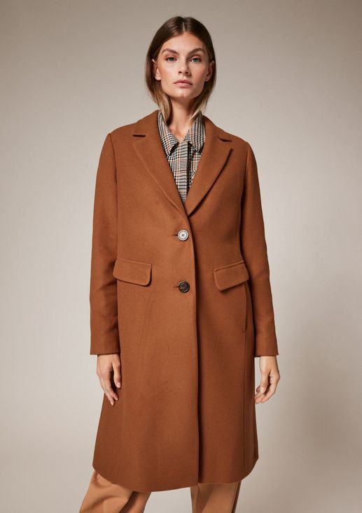Blazer coat with a cosy finish from comma