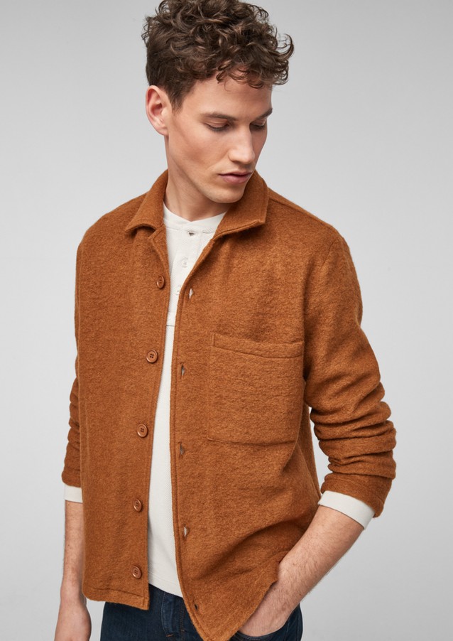 Men Jackets & coats | Shirt jacket made of boiled wool - ZJ08502